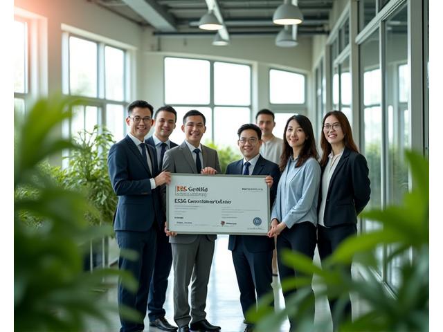 中國環保顏料廠獲得ESG認證後慶祝