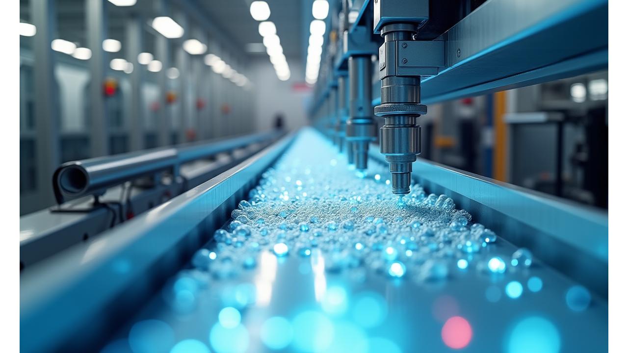 智慧工廠中自動化生產線提升珠光顏料產能